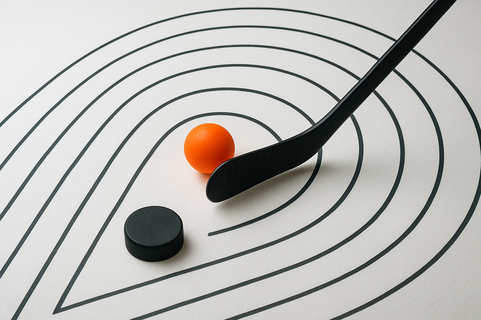trening hokejowy poza lodem stickhandling